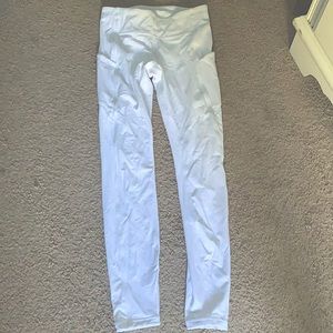 white Lululemon leggings